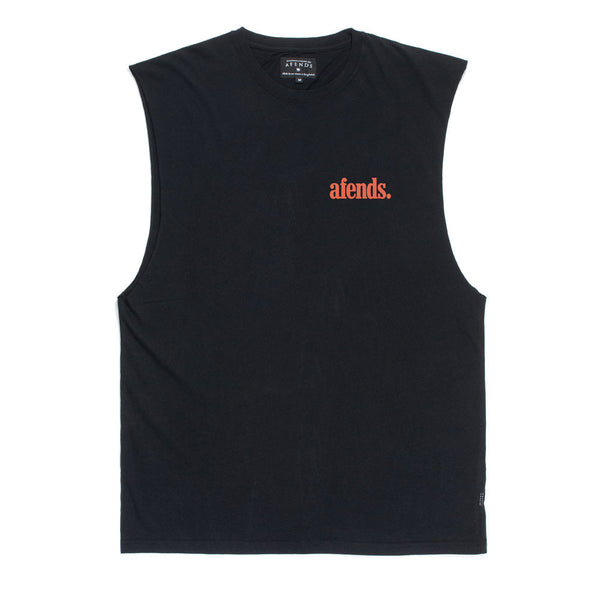 Afends Nylon Band - Logo Bandcut Tee - Black
