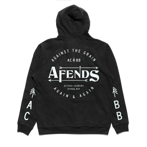 Afends A and A - Zip Hood - Black