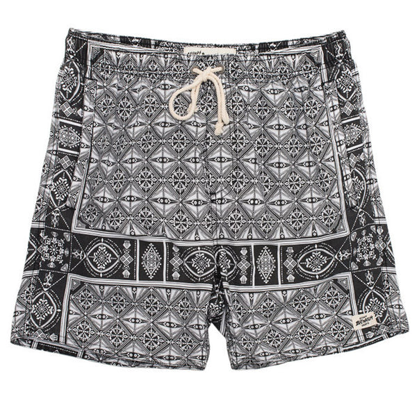 Afends Baywatch Bandana - 16.5" Elastic Waist Boardshorts - Bandana