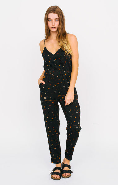 Afends Native - Jumpsuit - Navi Black