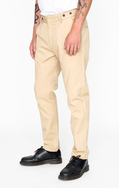 Afends Boardwalk Pants - Old Man Pants - Tan Canvas