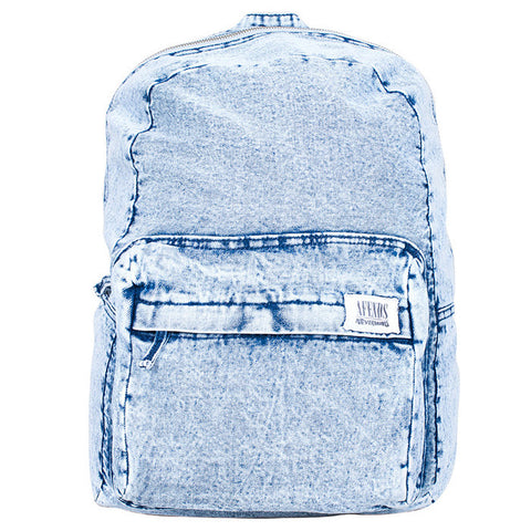 Afends Nevermind - Denim Backpack - Blue Acid