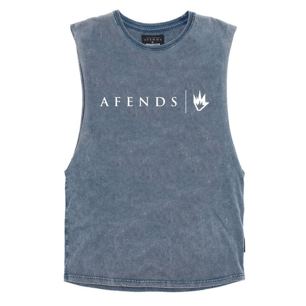 Afends Original BB - Bandcut Tee - Azul Acid