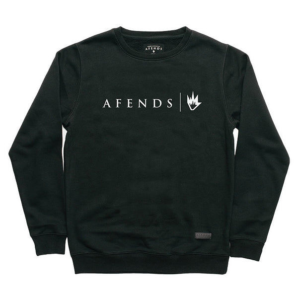 Afends Steady Crew - Crew Neck Sweat - Black