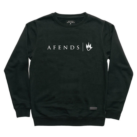 Afends Steady Crew - Crew Neck Sweat - Black